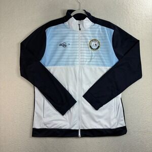 Astro Guayaquil City Futbol Club Jacket Men XL Blue White Full Zip Soccer Y2K